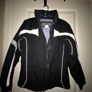 Women’s Spyder STRYKE Ski Jacket Black and White
